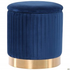 Пуф Little Monte Blue / Golden Chrom