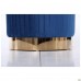 Пуф Little Monte Blue / Golden Chrom