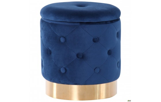 Пуф Little Janett Blue / Golden Chrom