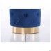 Пуф Little Janett Blue / Golden Chrom