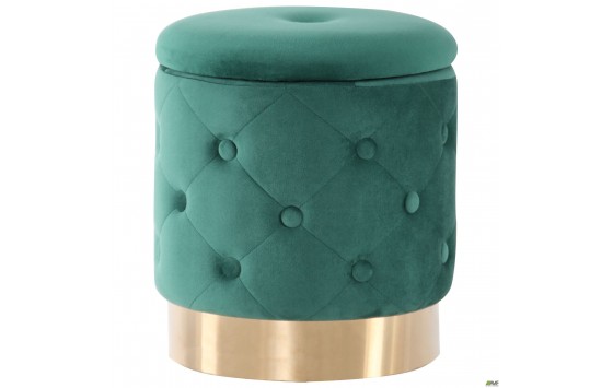 Пуф Little Janett Green / Golden Chrom