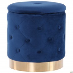 Пуф Janett Blue / Golden Chrom