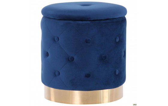 Пуф Janett Blue / Golden Chrom