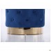 Пуф Janett Blue / Golden Chrom