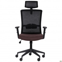 Крісло Uran Black HR сидіння Сідней-26/спинка Сітка SL-00 чорна