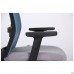 Крісло Uran Black сидіння Сідней-05/спинка Сітка SL-18 аквамарін