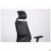 Крісло Lead Black HR сидіння SM 2328/спинка Сітка HY-100 чорна