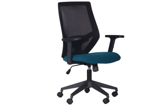 Крісло Lead Black сидіння SM 2328/спинка Сітка HY-100 чорна