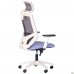 Крісло Lead White HR сидіння SM 2326/спинка Сітка HY-109 сіра