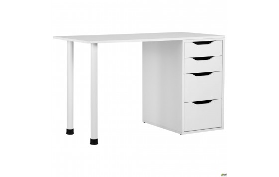 Стіл комп'ютерний Blond BL-102 (1200х600х750) Білий Перл / Білий беж