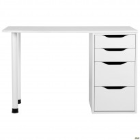Стіл комп'ютерний Blond BL-102 (1200х600х750) Білий Перл / Білий беж