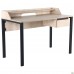 Стіл комп'ютерний Pluto Top SH (1200х600х750) Дуб Ендгрейн/Чорний графiт