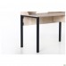 Стіл комп'ютерний Pluto Top SH (1200х600х750) Дуб Ендгрейн/Чорний графiт