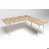Робоче місце Delta DL-103 (1790х1800х750мм) Блеквуд Ячмінний / Каркас білий Робоче місце Delta DL-103 (1790х1800х750мм) Блеквуд Ячмінний / Каркас білий