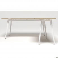 Робоче місце Delta DL-103 (1790х1800х750мм) Блеквуд Ячмінний / Каркас білий