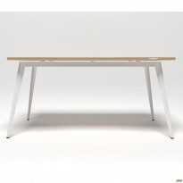 Стіл Delta DL-106 (1590х800х750мм) Блеквуд Ячмінний / Каркас білий