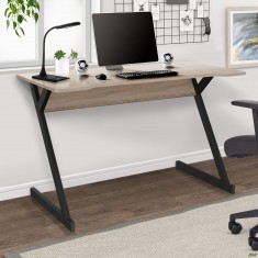Стол компьютерный Dexter DX1200 (1200х600х750Н) черный графит/Дуб Сонома