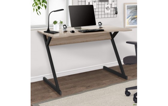 Стол компьютерный Dexter DX1200 (1200х600х750Н) черный графит/Дуб Сонома