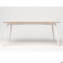 Стіл Delta DL-107 (1790х900х750мм) Блеквуд Ячмінний / Каркас білий