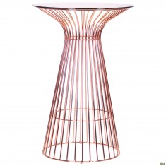Стіл для бару Maleo, rose gold, glass top Стіл для бару Maleo, rose gold, glass top