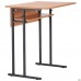 Парта 1-о м. Аудиторна полицею 6 р.г. (700х500х760мм) бук