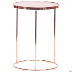 Стіл журнальний Kalibri, rose gold, glass top Стіл журнальний Kalibri, rose gold, glass top