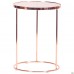 Стіл журнальний Kalibri, rose gold, glass top