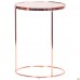 Стіл журнальний Kalibri, rose gold, glass top