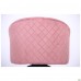 Крісло поворотне Sacramento чорний / велюр рожевий антик