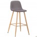 Стілець барний Mareng, Bar chair 350В бук/сірий beech/028-8
