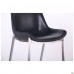 Барний стілець Blanc black leather