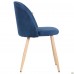 Стілець обідній Sherry beech / blue velvet