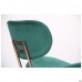 Стілець Alphabet D gold / dark green