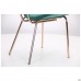 Стілець Alphabet D gold / dark green