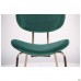 Стілець Alphabet D gold / dark green