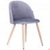 Стілець обідній Sherry beech / dark grey velvet