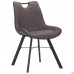 Стілець обідній Hazer чорний / cowboy базальт браун
