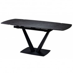 Elvi Black Marble стол керамический 120-180 см чёрный (115286) Elvi Black Marble стол керамический 120-180 см чёрный (115286)