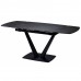 Elvi Black Marble стол керамический 120-180 см чёрный (115286)