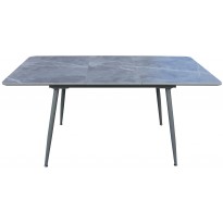 Стол обеденный раскладной керамика из МДФ серый DAOSUN DT 859 new